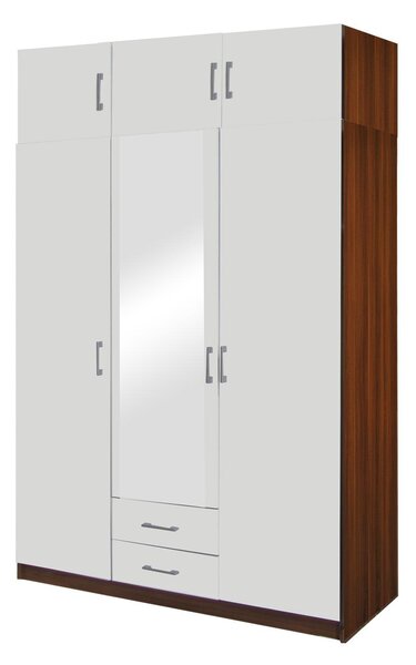 Skříň ESO 3dveřová 61530 ořech/bílá