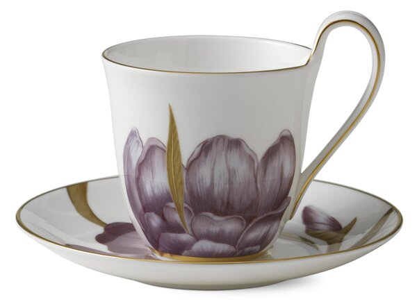 Porcelánový šálek s podšálkem Flora Iris 270 ml