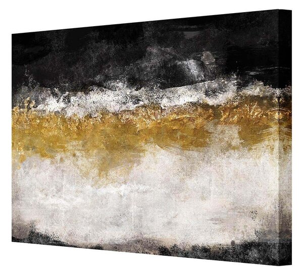 Obraz na plátně Black&Gold Impression