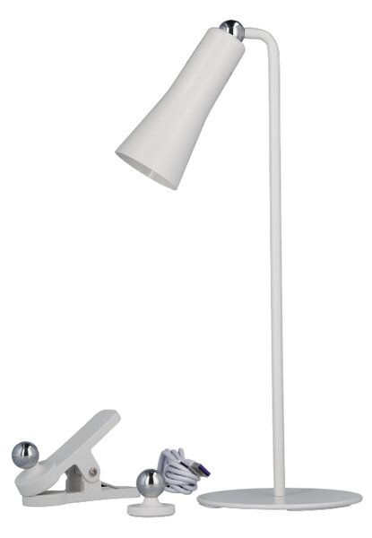 TESLA lighting Tesla - stolní LED lampička magnetická, LUCIE, 120lm, 3000K, USB-C, bílá