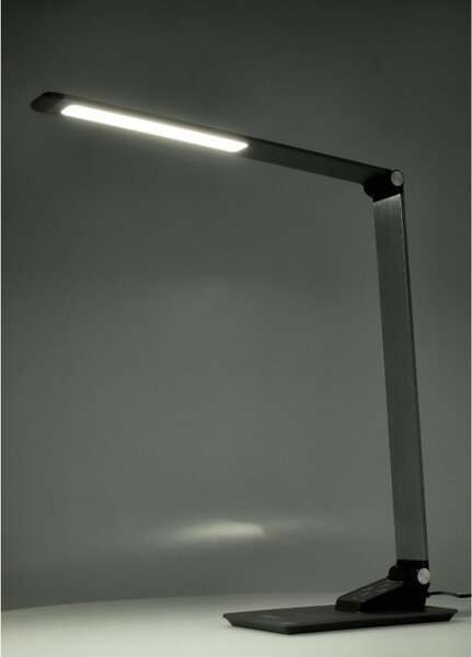 TESLA lighting Tesla - stolní LED lampička, PETRA, CCT 3000-6000K, 5K 420lm, w-charger, stříbrná