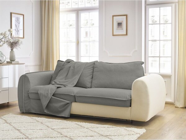 Tmavě šedá pohovka na každodenní spaní/rozkládací 216 cm Archimede – Bobochic Paris