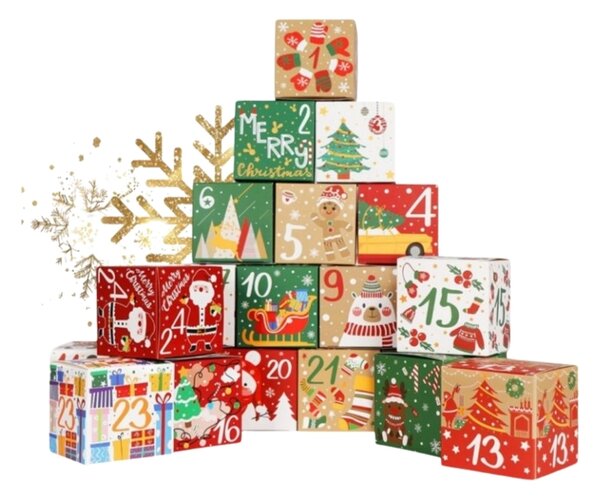Adventní kalendář BOXMAS DIY, 24 krabiček