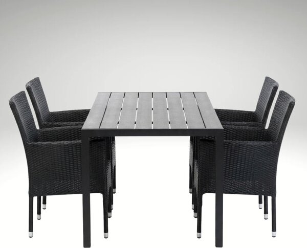 Vikio Zahradní jídelní set pro 4 osoby DT257 antracit