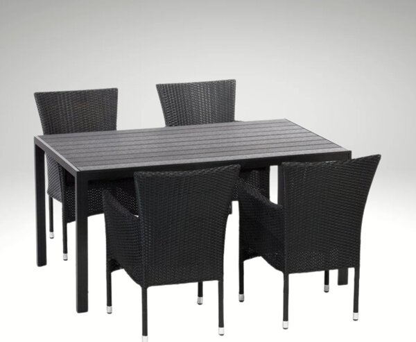 Vikio Zahradní jídelní set pro 4 osoby DT257 antracit
