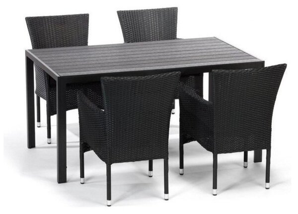 Vikio Zahradní jídelní set pro 4 osoby DT257 antracit