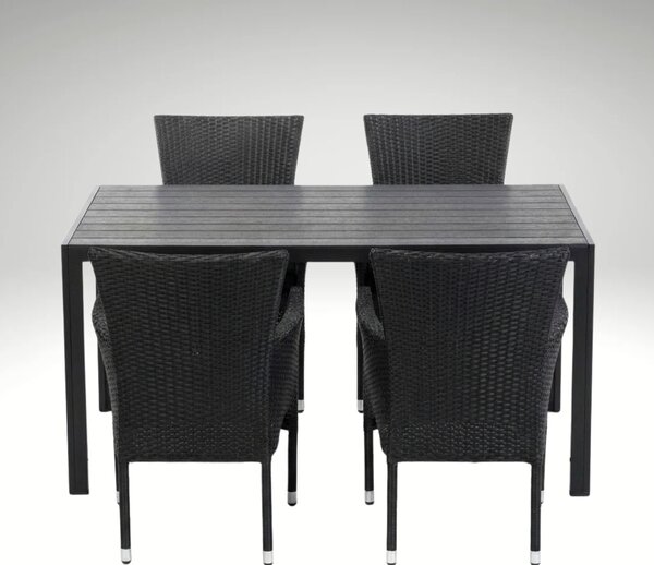 Vikio Zahradní jídelní set pro 4 osoby DT257 antracit