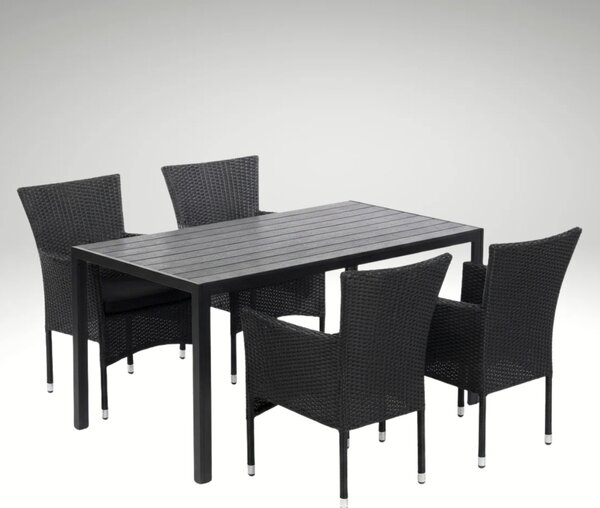 Vikio Zahradní jídelní set pro 4 osoby DT257 antracit