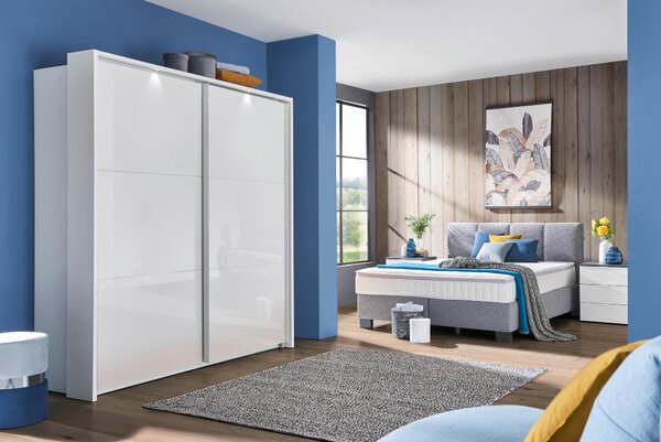 POSTEL BOXSPRING, 120/200 cm, platinová Hom`in - Jednolůžkové postele