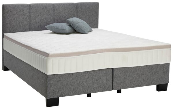 POSTEL BOXSPRING, 120/200 cm, platinová Hom`in - Jednolůžkové postele