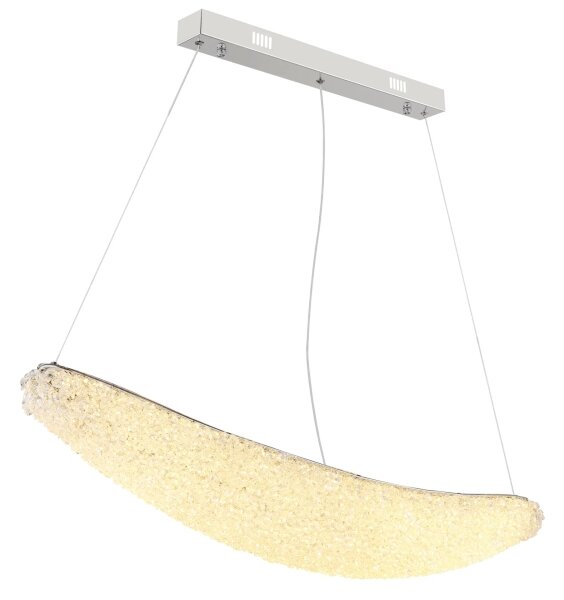 Globo 68524-40 - LED Stm lustr na lanku KRISTALLA LED/40W/230V lesklý chrom+DO