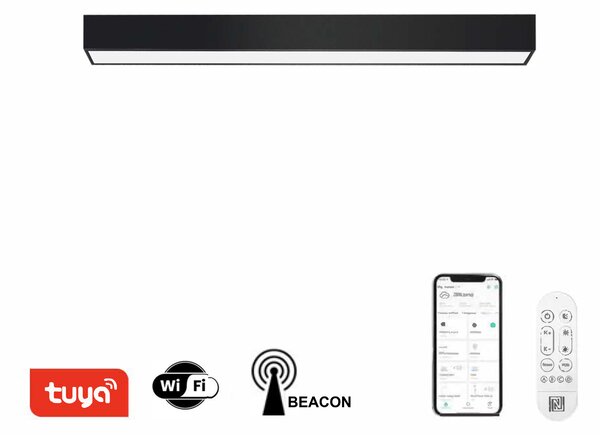 Immax NEO LITE LUNGO Smart strop svítidlo ČERNÉ 120cm 38W 2882lm Tuya WiFi BEACON