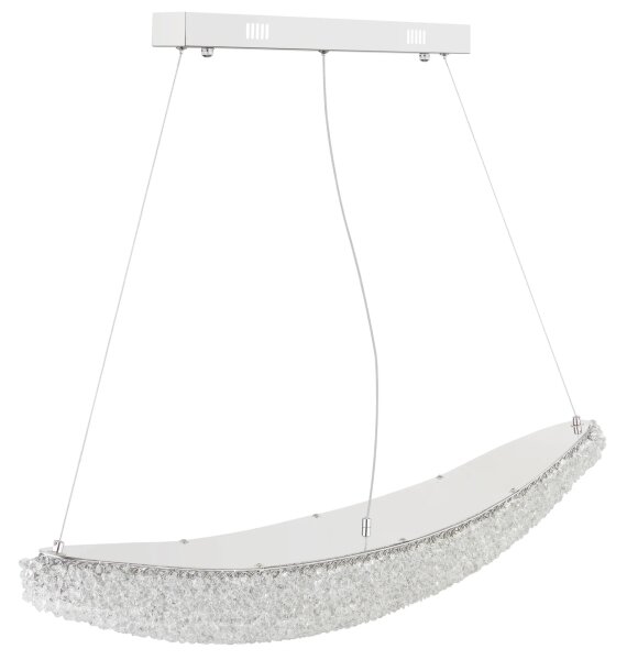Globo 68524-40 - LED Stm lustr na lanku KRISTALLA LED/40W/230V lesklý chrom+DO