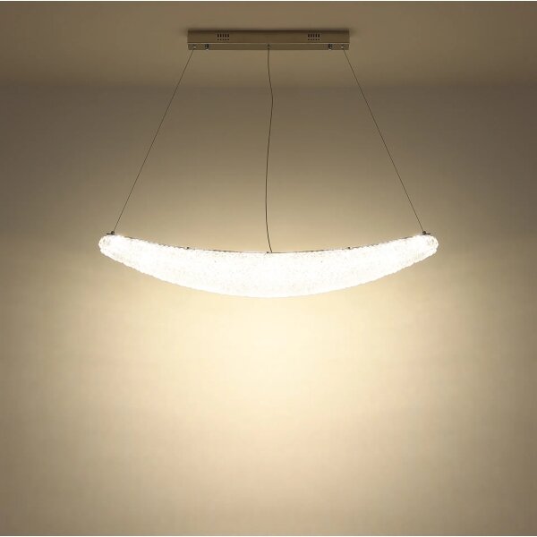 Globo 68524-40 - LED Stm lustr na lanku KRISTALLA LED/40W/230V lesklý chrom+DO