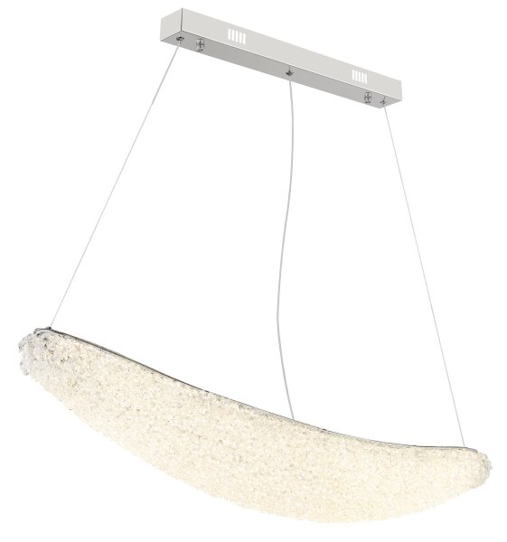 Globo 68524-40 - LED Stm lustr na lanku KRISTALLA LED/40W/230V lesklý chrom+DO