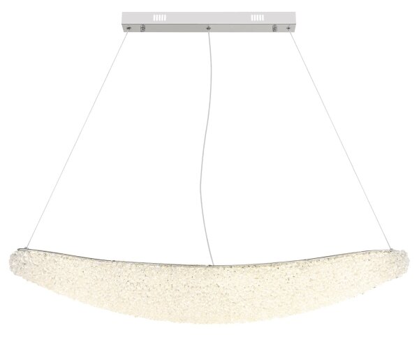 Globo 68524-40 - LED Stm lustr na lanku KRISTALLA LED/40W/230V lesklý chrom+DO