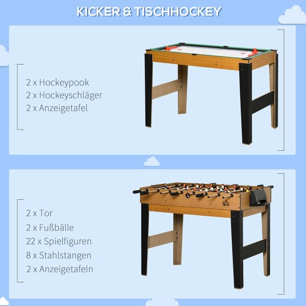 Stolní hokej / fotbal / kulečník / tenis, 107 x 61 x 84,5 cm A70-061V01MX
