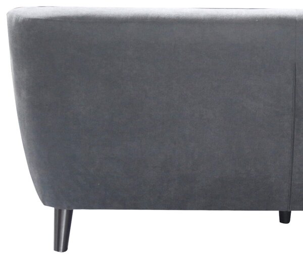 TŘÍMÍSTNÁ POHOVKA, textil, černá, tmavě šedá Luca Bessoni - Pohovky, Online Only