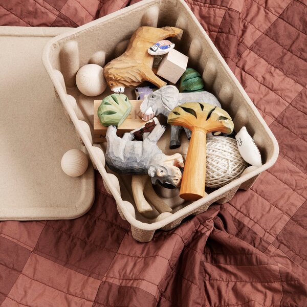 FERM LIVING Úložné boxy Paper Pulp Small, set 2 kusy