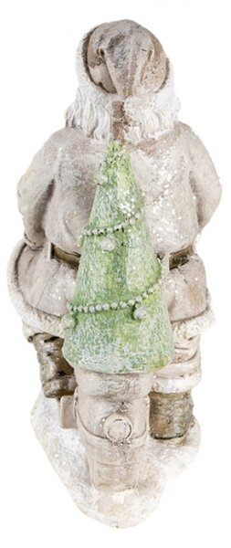Dekorativní soška Santy na skútru – 12x6x14 cm