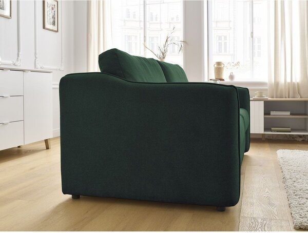 Zelená pohovka na každodenní spaní/rozkládací 178 cm Lenny – Bobochic Paris