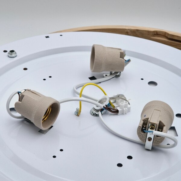 Lustr na lanku OAK 3xE27/60W/230V dub pr. 47,5 cm