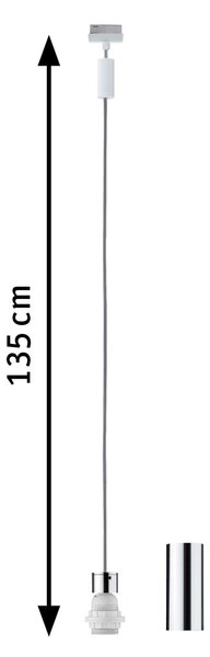 Paulmann 95437 2Easy Basic, závěs pro systém Urail, 1x20W E27, matná bílá