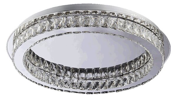 MOVIDA stropní svítidlo LED 48W 3600lm 3000K 65cm IP20, chromové