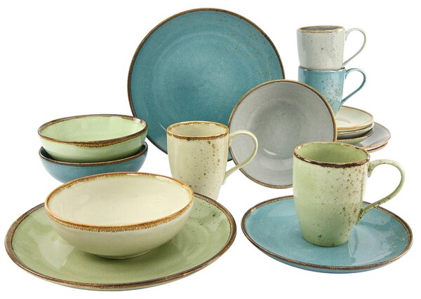KOMBINOVANÁ SOUPRAVA, 16dílné, kamenina Creatable - Online Only nádobí, Online Only