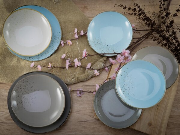 KOMBINOVANÁ SOUPRAVA, 12dílné, kamenina Creatable - Online Only nádobí, Online Only