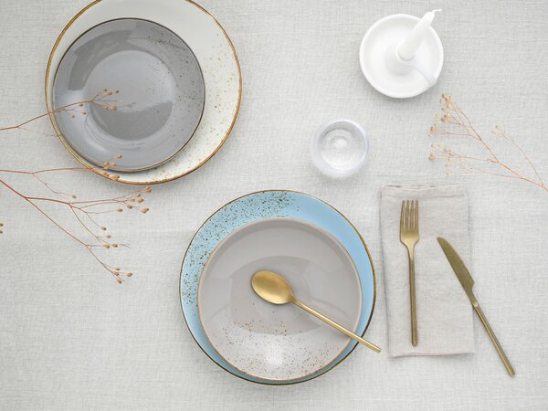 KOMBINOVANÁ SOUPRAVA, 12dílné, kamenina Creatable - Online Only nádobí, Online Only