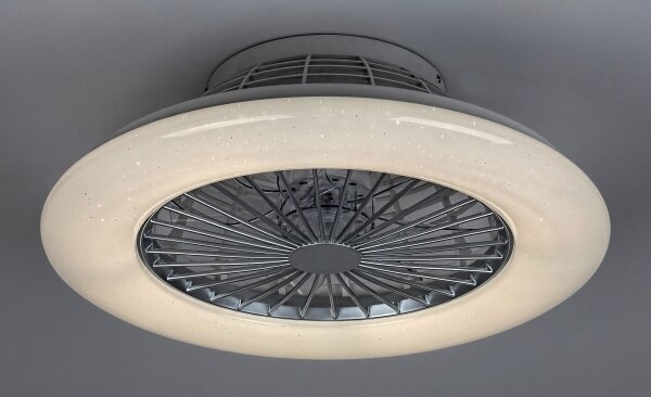 Rabalux - LED Stmívatelné stropní svítidlo s ventilátorem LED/30W/230V + DO