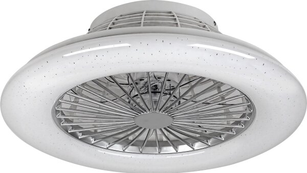 Rabalux - LED Stmívatelné stropní svítidlo s ventilátorem LED/30W/230V + DO