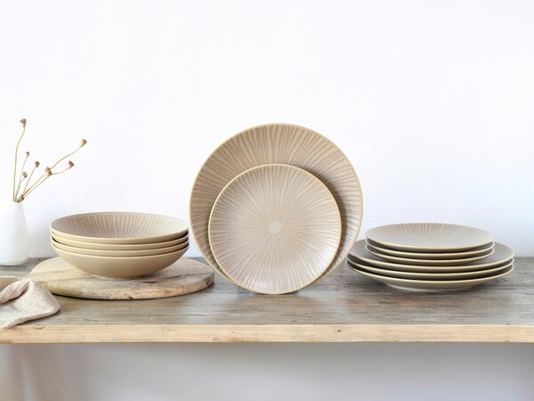 KOMBINOVANÁ SOUPRAVA, 12dílné, pórovina Creatable - Online Only nádobí, Online Only