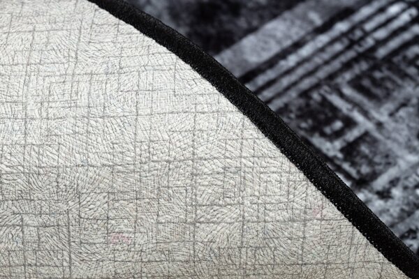Dywany Łuszczów, Kusový koberec Miro 51278.810 Marble black / white, 80x150, černobílá, chodba / předsíň
