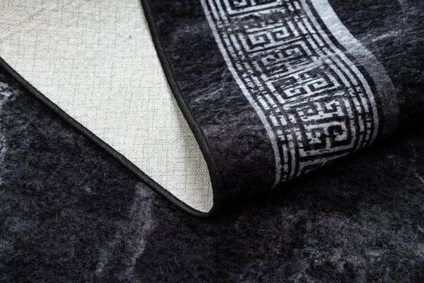 Dywany Łuszczów, Kusový koberec Miro 51278.810 Marble black / white, 80x150, černobílá, chodba / předsíň