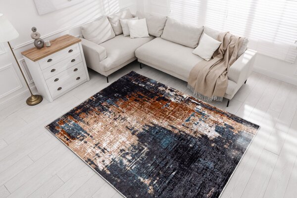 Dywany Łuszczów, Kusový koberec Miro 51454.802 navy / beige, 80x150, vícebarevná, chodba / předsíň