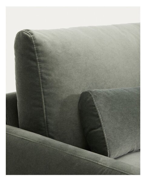 Zelená sametová pohovka 210 cm Veliro – Kave Home