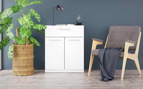 Komoda 2 dveře + 1 zásuvka SURREY bílá