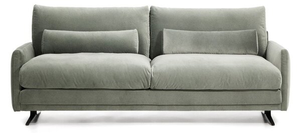 Zelená sametová pohovka 210 cm Veliro – Kave Home