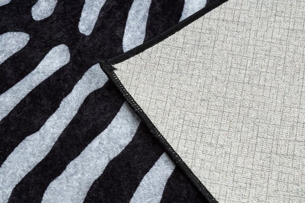 Dywany Łuszczów, Kusový koberec Miro 51331.803 Zebra black / white, 80x150, černobílá, chodba / předsíň