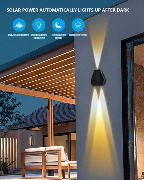 Immax 08488L - LED Solární nástěnné svítidlo se senzorem LED/2W/5V IP54