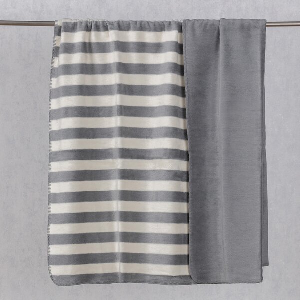 Deka Cotton Cloud 150x200cm Gray Stripes