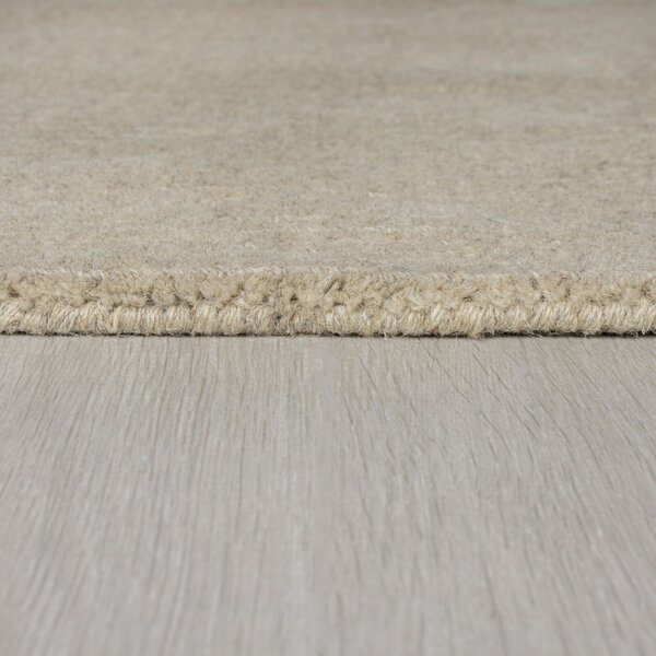 Kusový ručně tkaný koberec Tuscany Textured Wool Border Natural 120x170 cm
