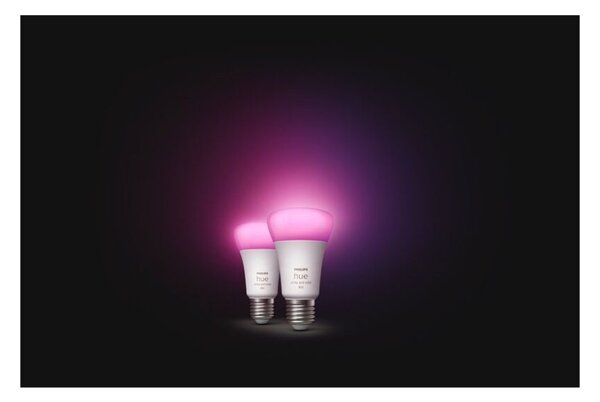 Philips Hue White and color ambiance 8719514328365 LED žárovka E27 6,5W/800lm 2000-6500K+RGB bluetooth 2-set