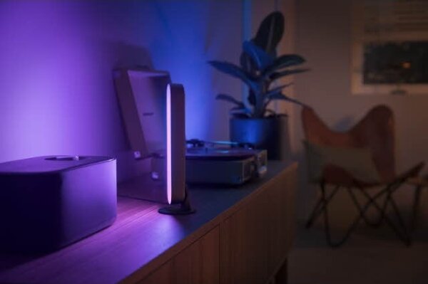 Philips -Rozšiřovací LED RGB Stmívatelná stolní lampa Hue PLAY LED/6W/230V černá