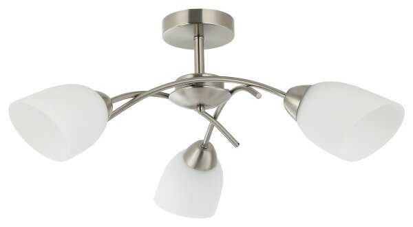 Přisazený lustr DONNA 3xE27/60W/230V nikl