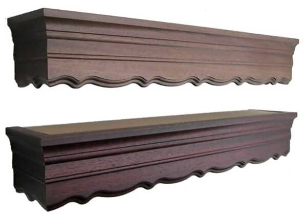 URBÁNEK Garnýže Vela s plastovou drážkou - 10 cm, třešeň