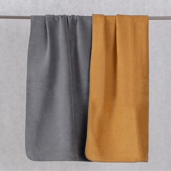 Deka Cotton Cloud 150x200cm Mustard&Grey