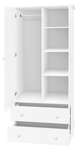 Skříň 2dveřová 8850B bílý lak